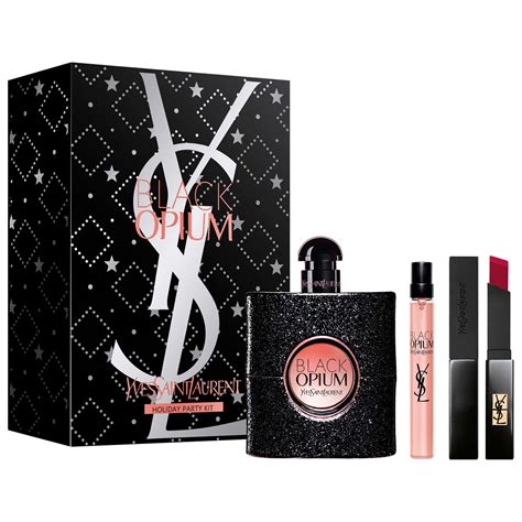 black opium de yves saint laurent precio|opium black gift set boots.